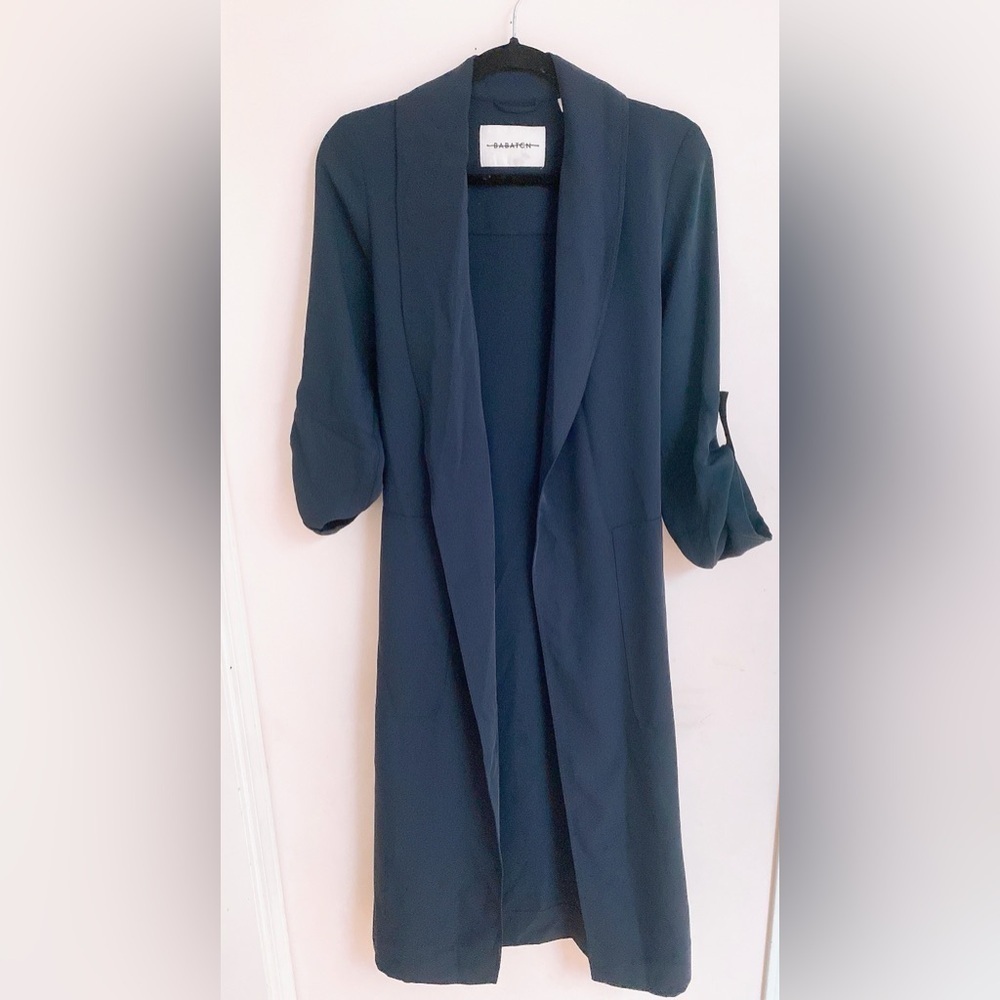 Aritzia Navy Babaton New Kahlo Robe - Picture 2 of 12